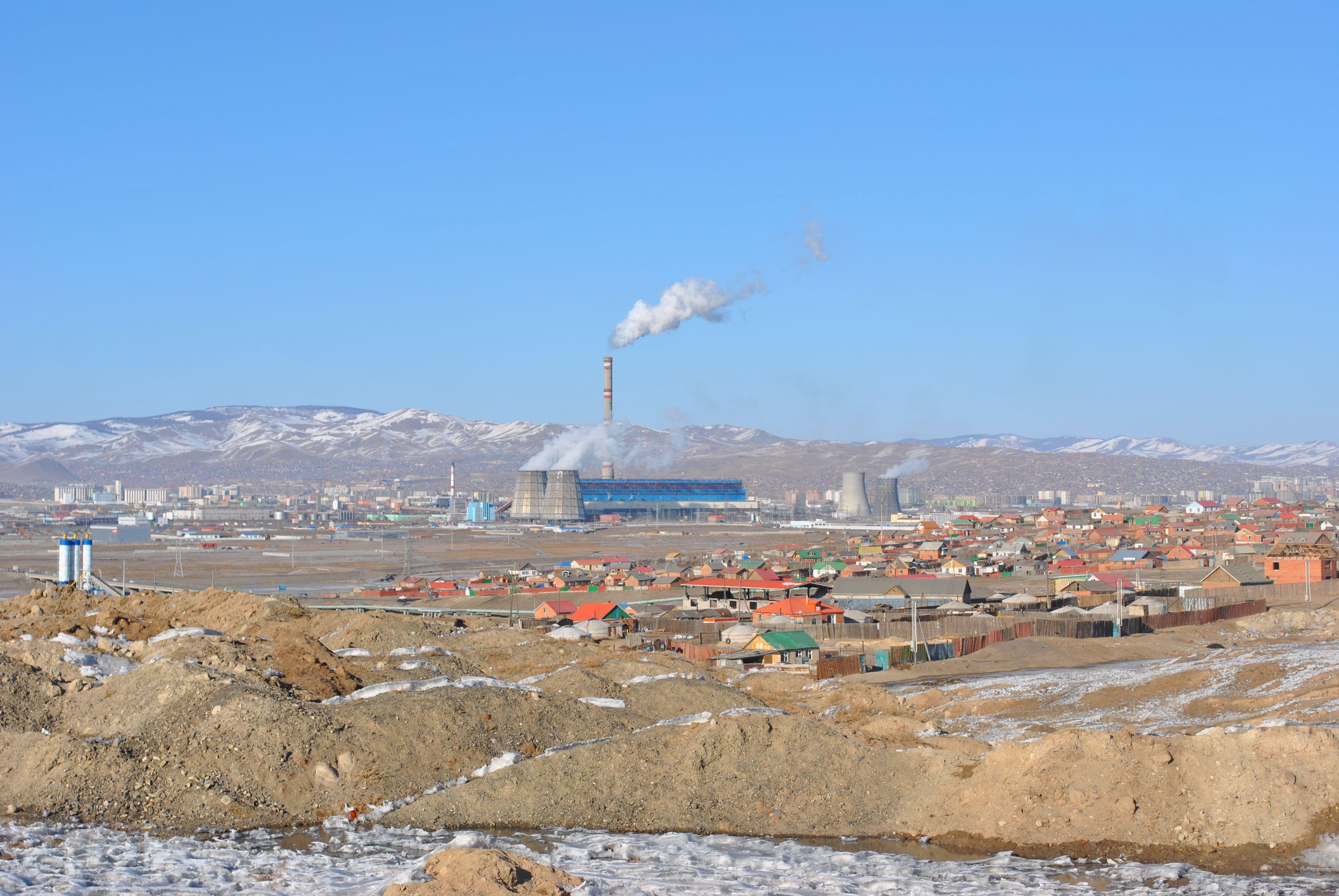 Coal-fired power plant in the Mongolian capital Ulaanbaatar